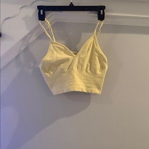 ALO Yoga Yellow Crop Top